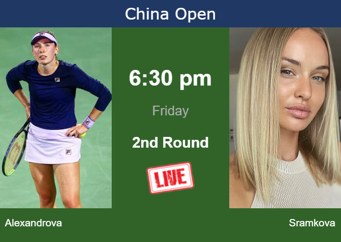 Watch Sramkova vs Alexandrova Live Stream and Highlights