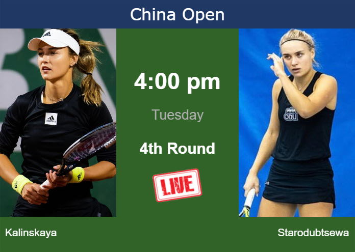 Watch Starodubtseva vs Kalinskaya: Live Stream and Tournament Info.